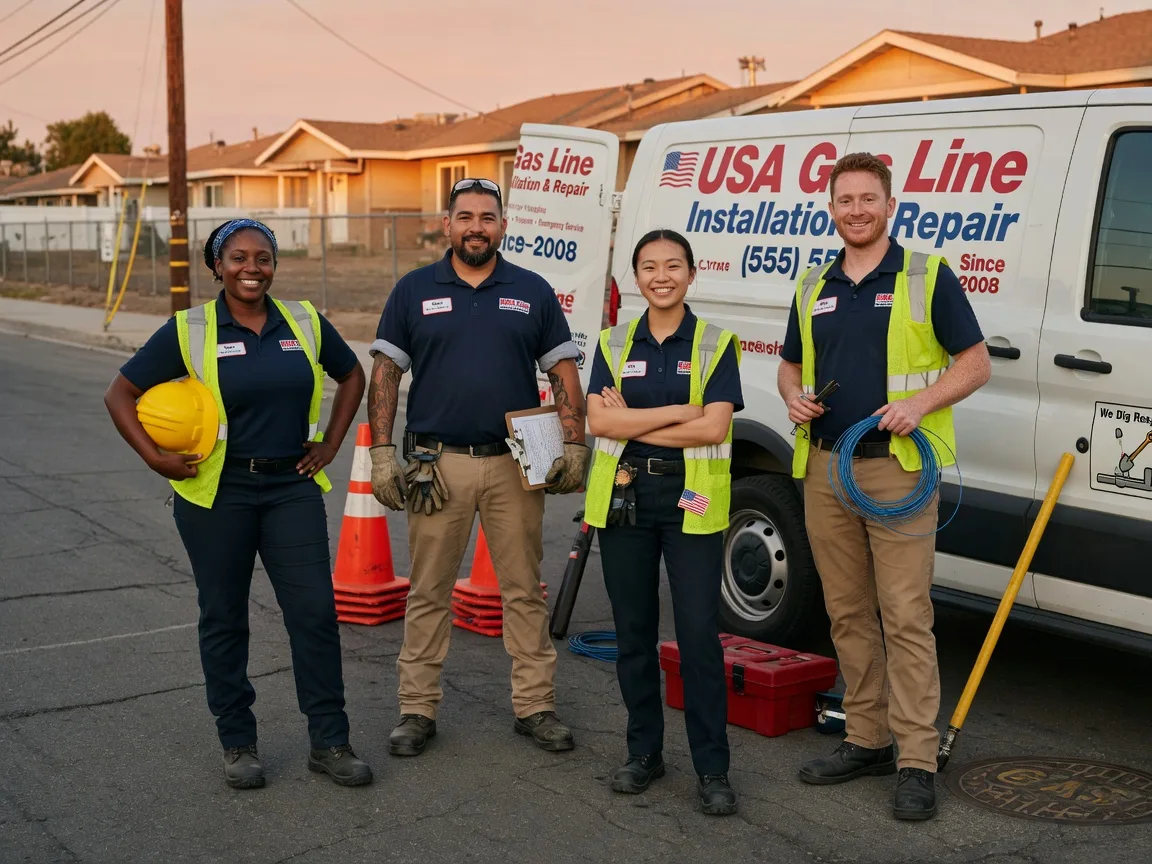 Gas Line Installation company in Ina, IL